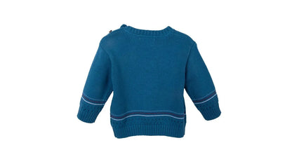 Chaleco Bebé Niño Cerrado Diseño Autitos Azul