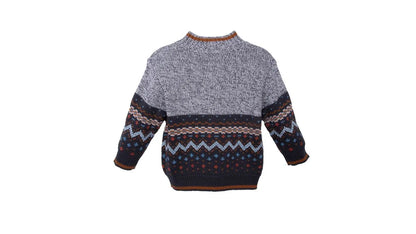 Chaleco Bebé Niño Cerrado Tejido Jacquard Marengo