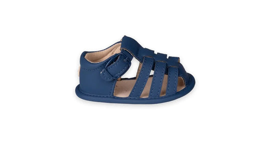 Sandalias Recién Nacido Niño Azul Marino