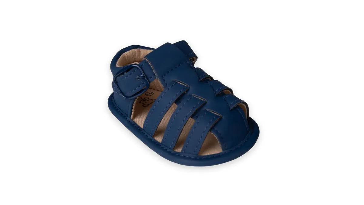 Sandalias Recién Nacido Niño Azul Marino