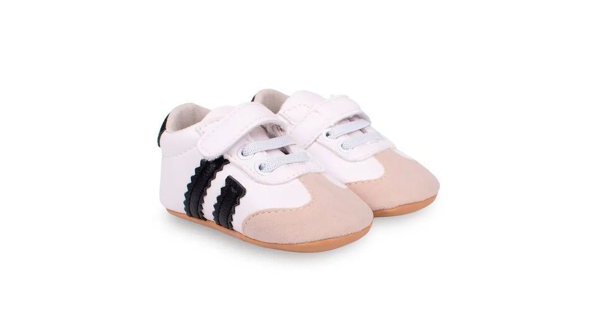 Zapatilla Recién Nacido Niño Retro Blanco