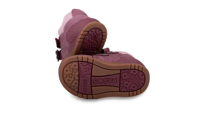 Zapato Clásico Bebé Niña Pasos Flores Morado