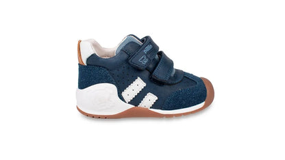 Zapato Clásico Bebé Niño Pasos Retro Azul