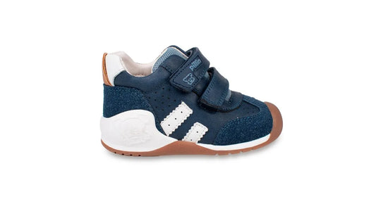 Zapato Clásico Bebé Niño Pasos Retro Azul