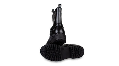 Bota Niña Biker Hebilla Negro
