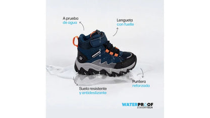 Bototo Bebé Niño Outdoor Impermeable Azul Marino