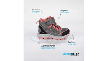 Bototo Niña Outdoor Impermeable Gris
