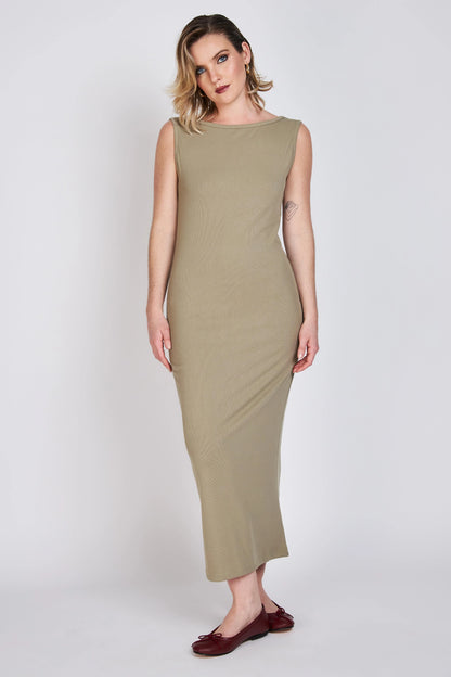 Vestido Mujer Escote Bote Liz Verde ATR