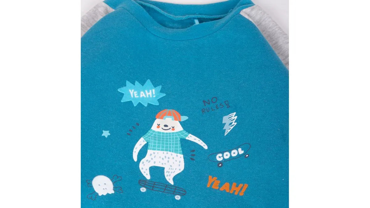 Pijama Niño Largo Petroleo