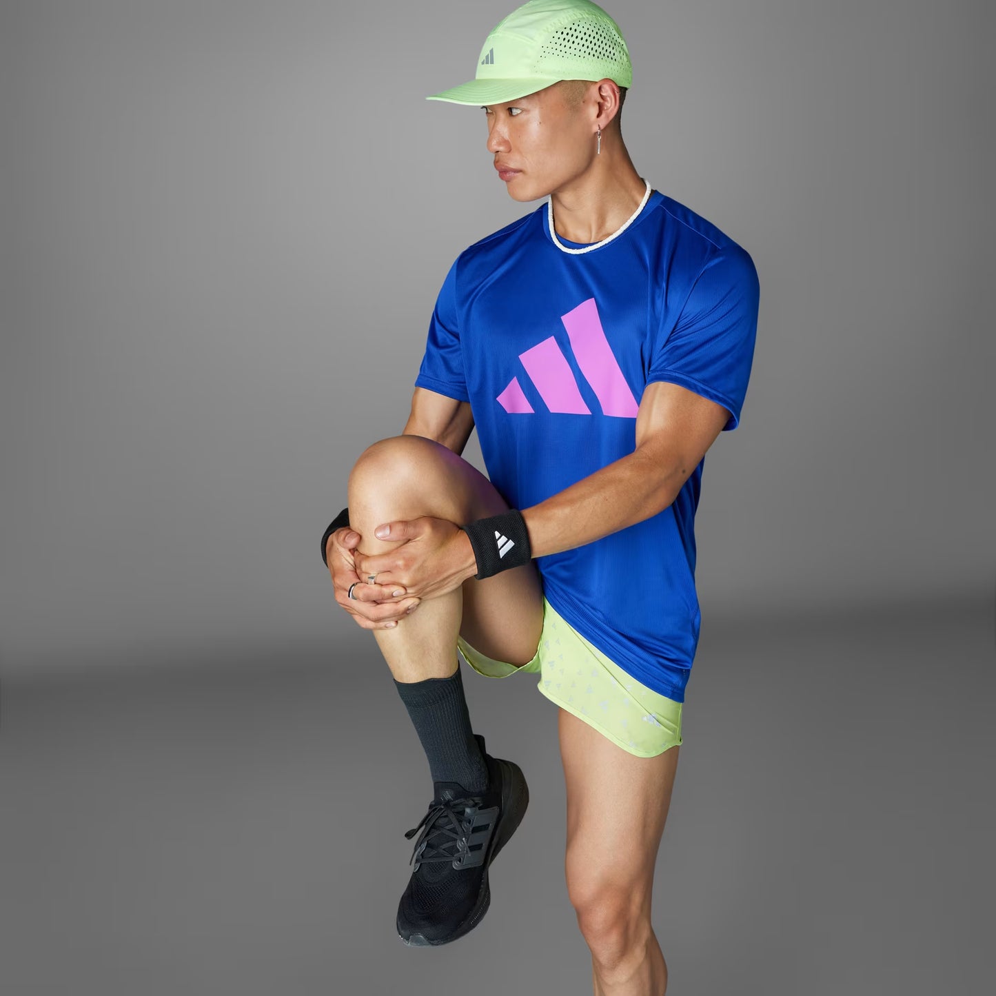 Polera Hombre Running Run It Tee Semi Lucid Blue