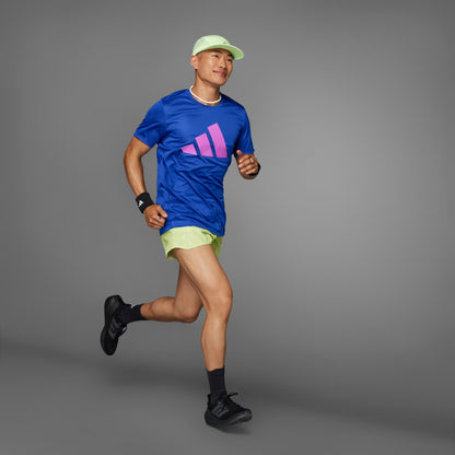 Polera Hombre Running Run It Tee Semi Lucid Blue