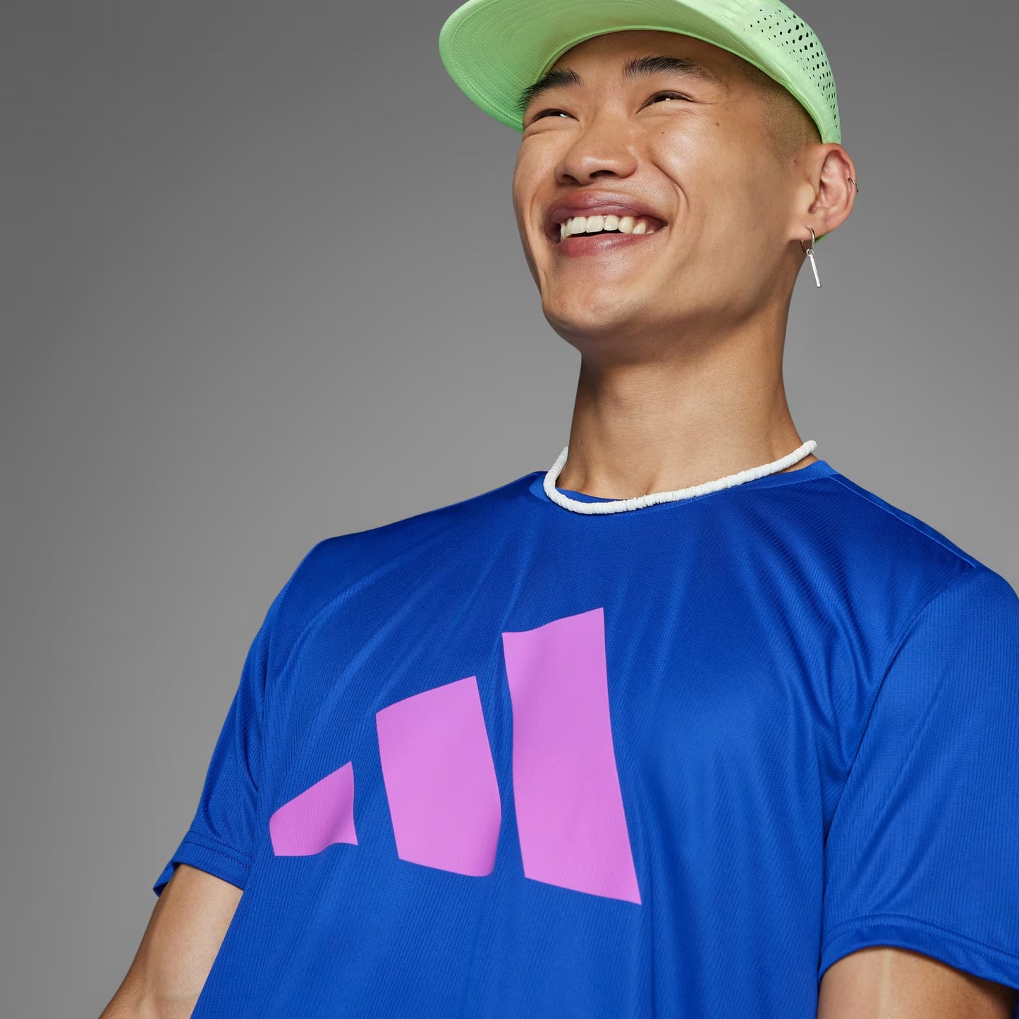 Polera Hombre Running Run It Tee Semi Lucid Blue