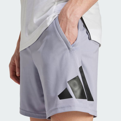 Shorts Hombre Train Essentials Logo Silver Violet