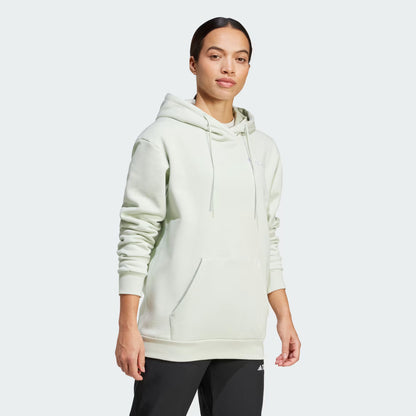 Poleron Mujer Capucha Terrex Multi Logo Pequeño Verde