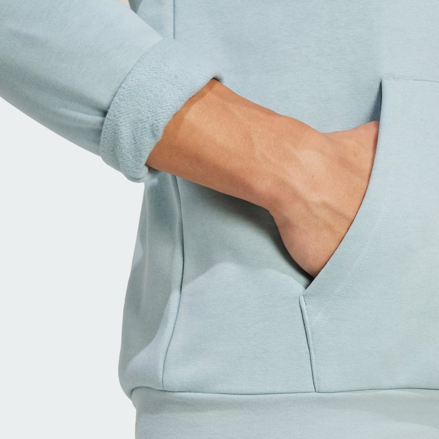 Poleron Hombre Capucha Terrex Multi Logo Pequeño Magic Grey