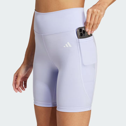 Calza Mujer Optimé Essentials Stash Pocket de 7 pulgadas Violeta Claro