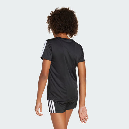 Polera Niña Entrenamiento Essentials 3-Stripes Negra