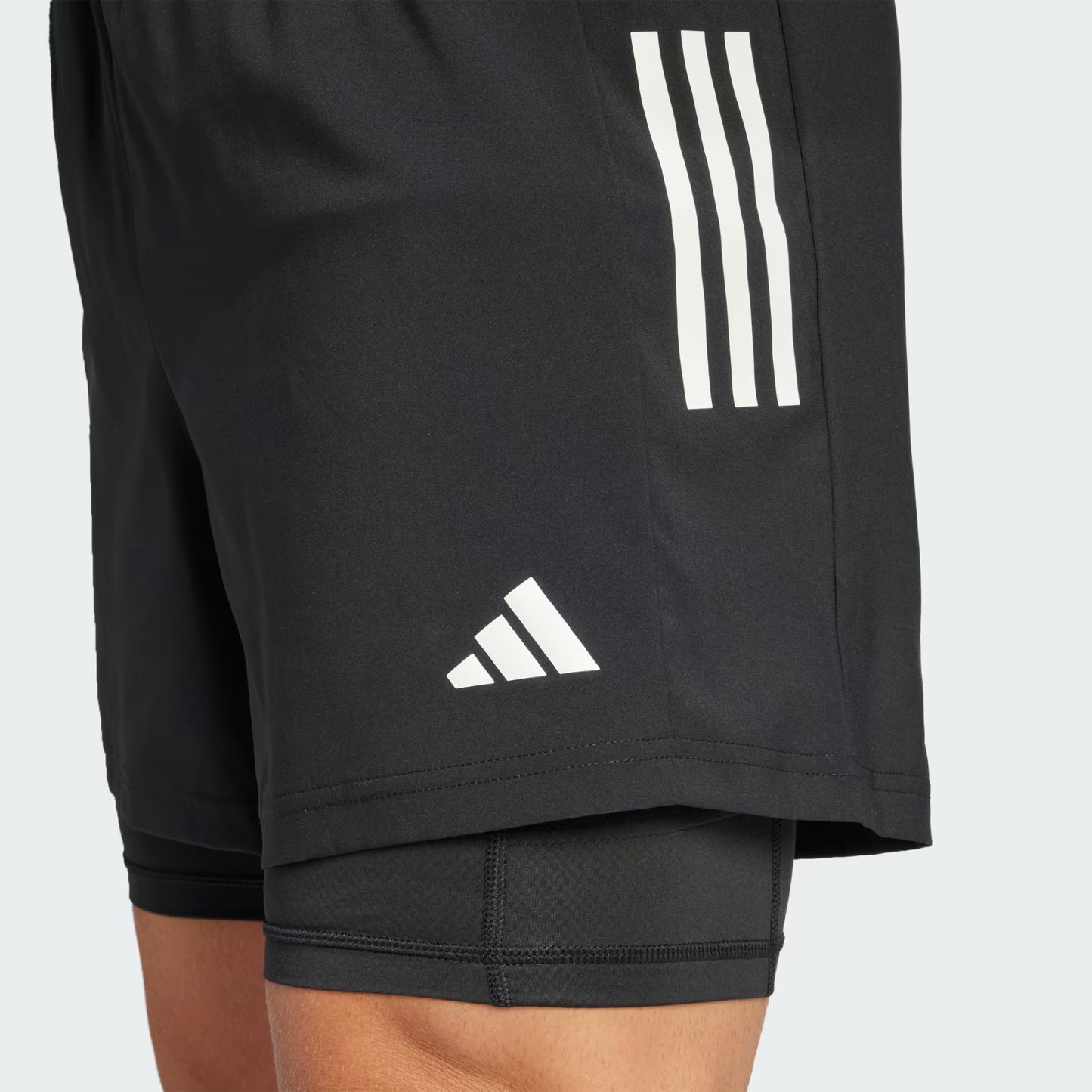 Shorts Hombre 2 En 1 Own The Run Climacool Negro
