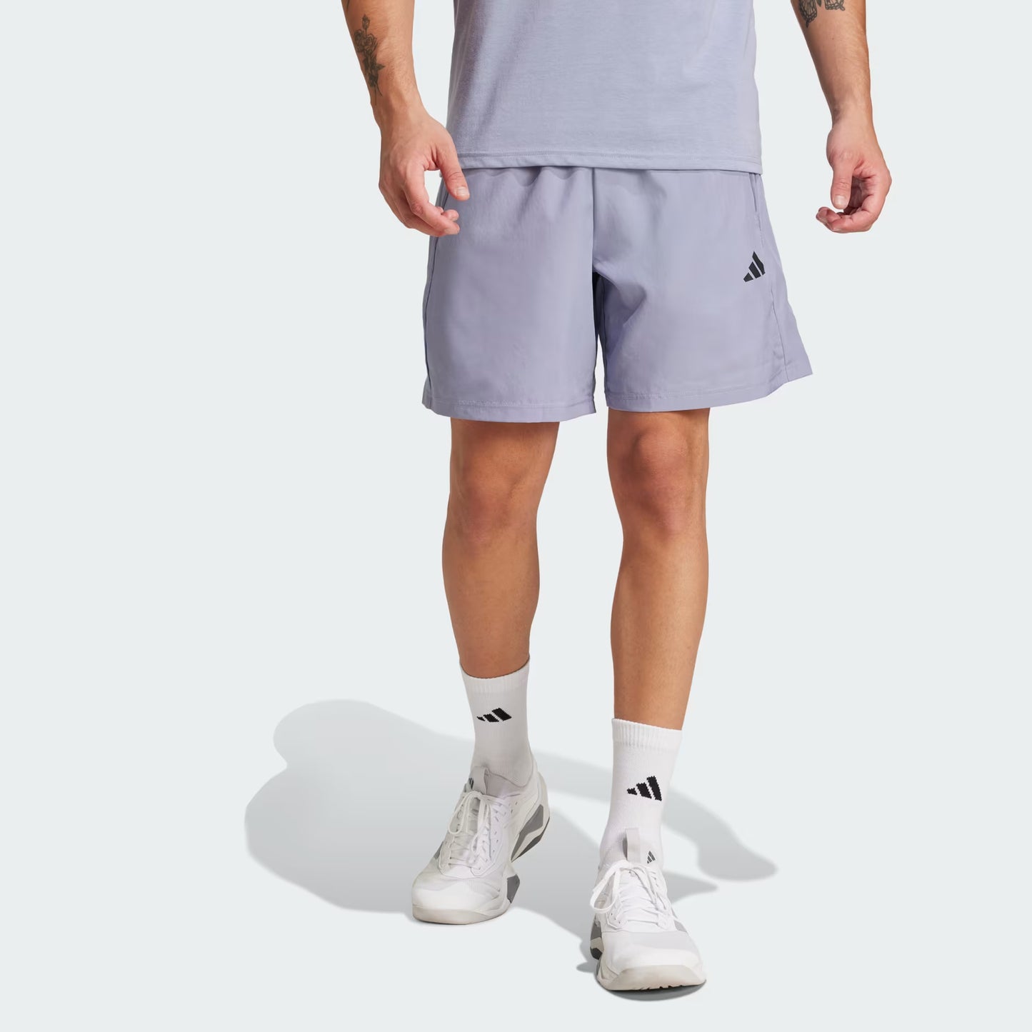 Short Hombre Entrenamiento Train Essentials Tejidos Silver Violet
