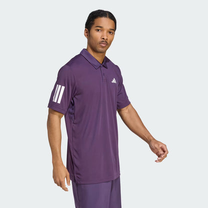 Polera Hombre Club Tennis 3-Stripes Aurora Plum