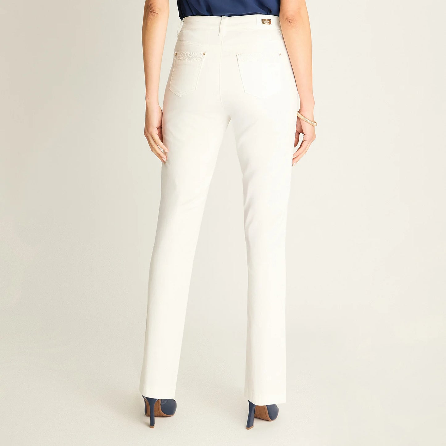 Jeans Mujer Crudo Corte Slim