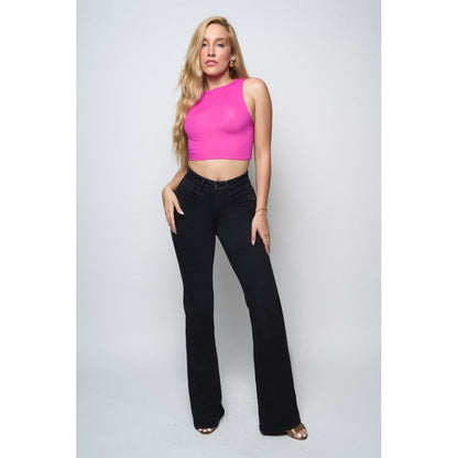 Jeans Mujer Flare 4169 Negro