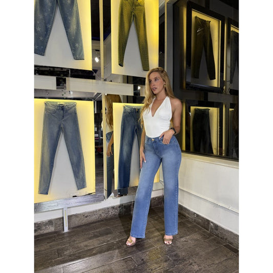 Jeans Mujer Oxford 4158 Azul