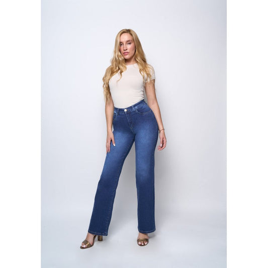 Jeans Mujer Palazzo 4024 Azul