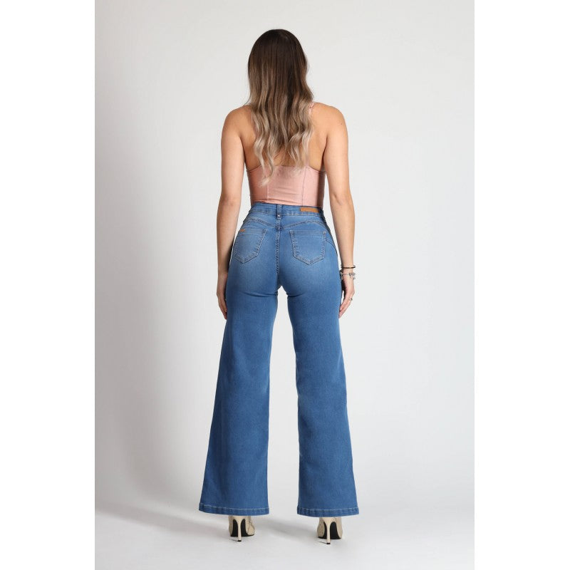 Jeans Mujer Palazzo Miley 4013 Azul