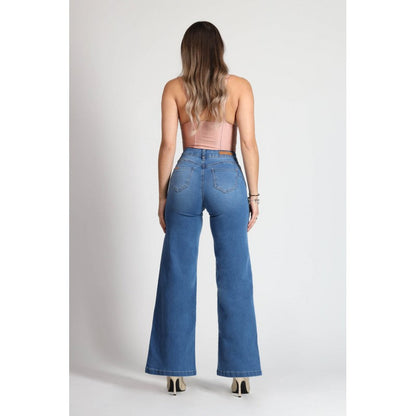 Jeans Mujer Palazzo Miley 4013 Azul