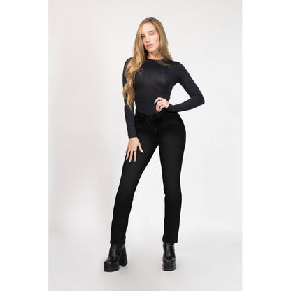 Jeans Mujer Recto 4059 Negro
