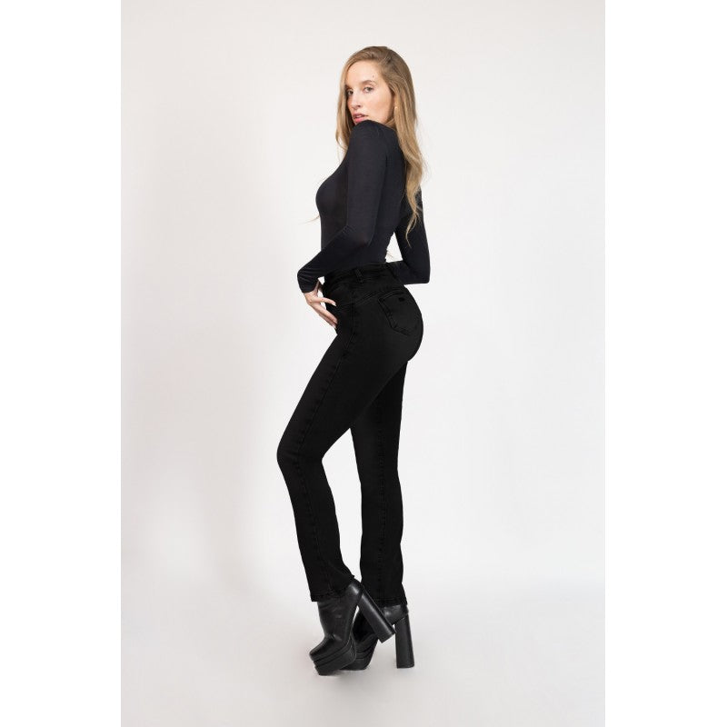 Jeans Mujer Recto 4059 Negro