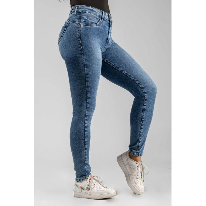 Jeans Mujer Skinny 4019 Azul