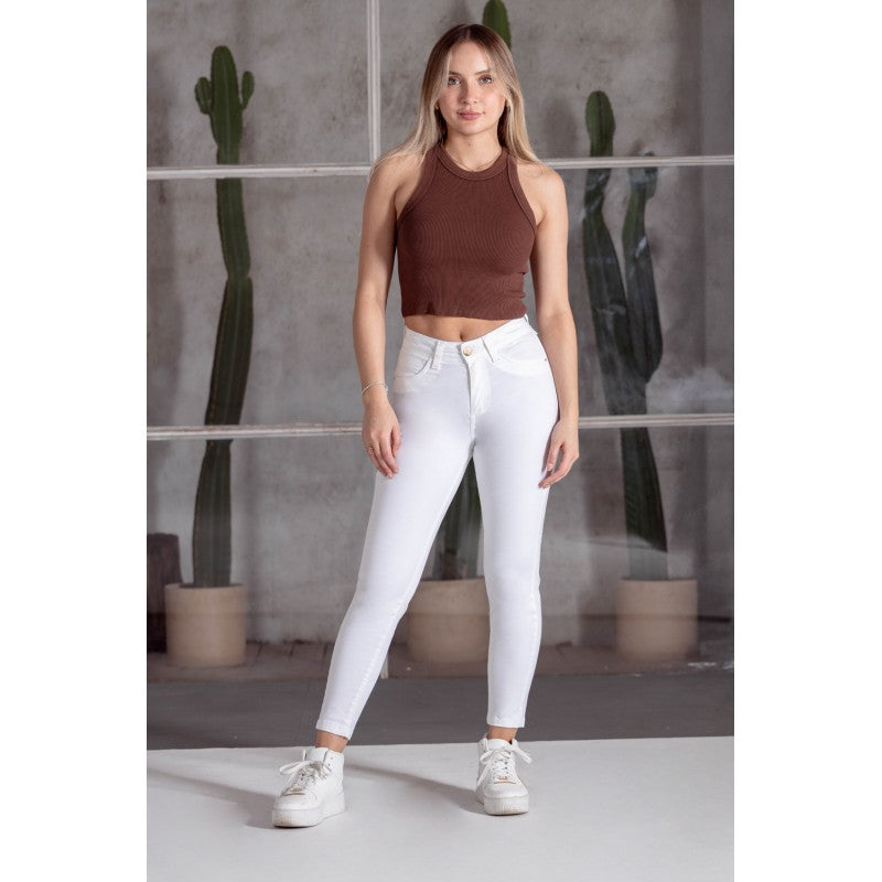Jeans Mujer Skinny 4060 Blanco