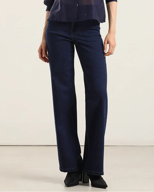 Jeans Mujer Straight Indigo