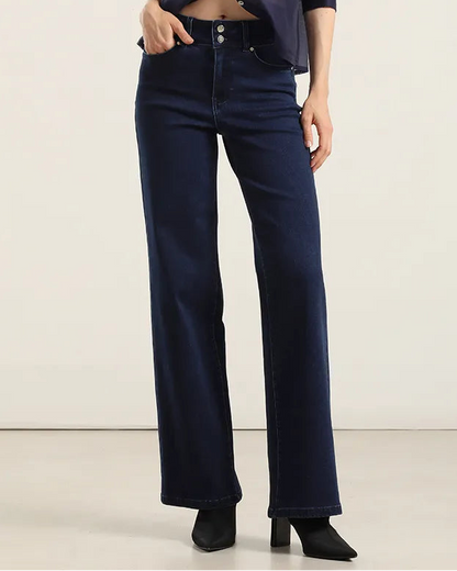 Jeans Mujer Straight Indigo