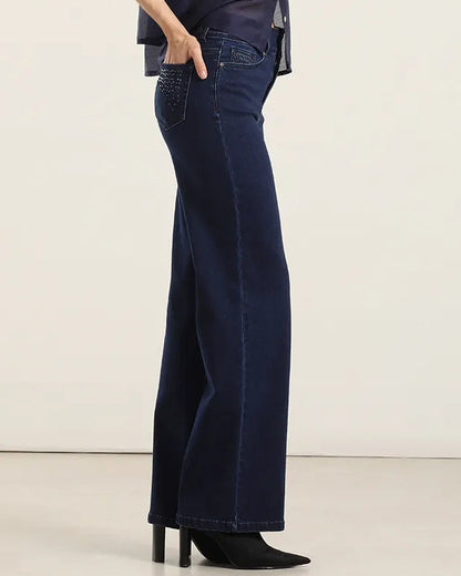 Jeans Mujer Straight Indigo