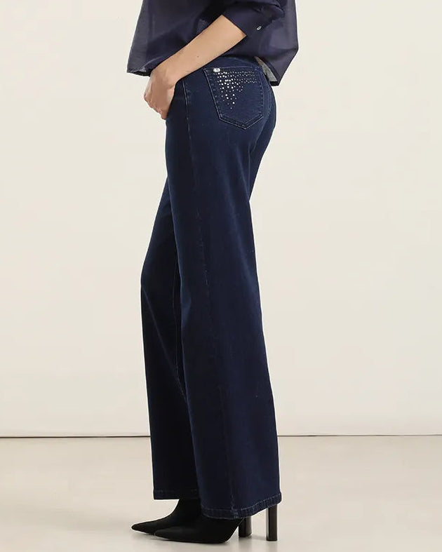 Jeans Mujer Straight Indigo