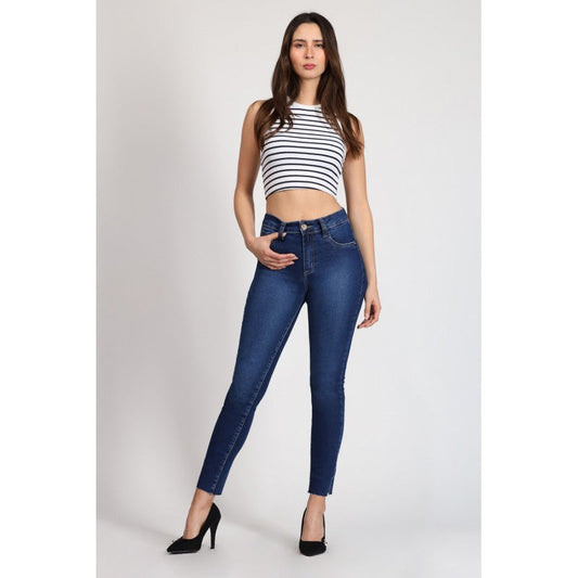 Jeans Mujer Tobillero Sabrina 4023 Azul