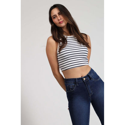 Jeans Mujer Tobillero Sabrina 4023 Azul