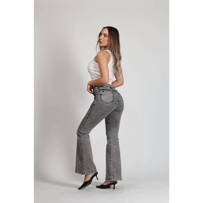 Jeans Mujer Cintura Flare 4011