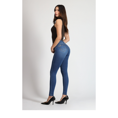 Jeans Mujer Cintura Tobillero 4017-01