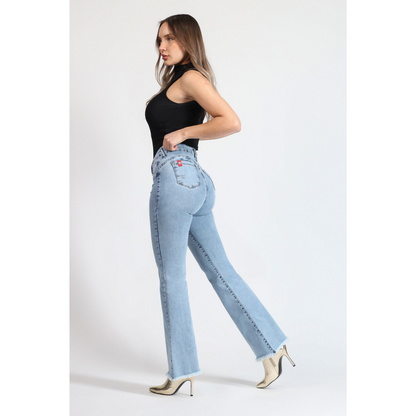 Jeans Mujer Cintura Flare 4012-01