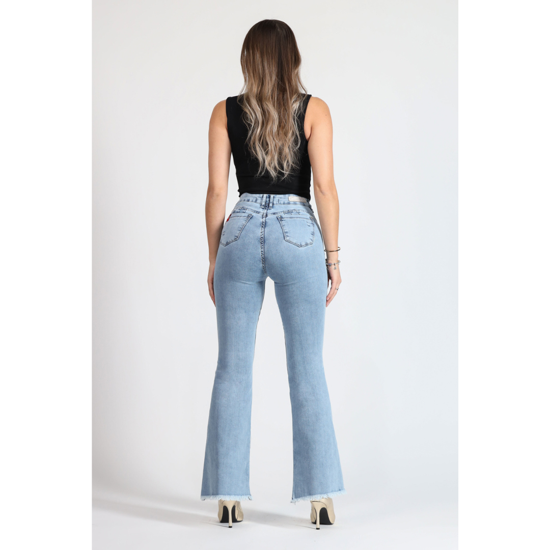 Jeans Mujer Cintura Flare 4012-01