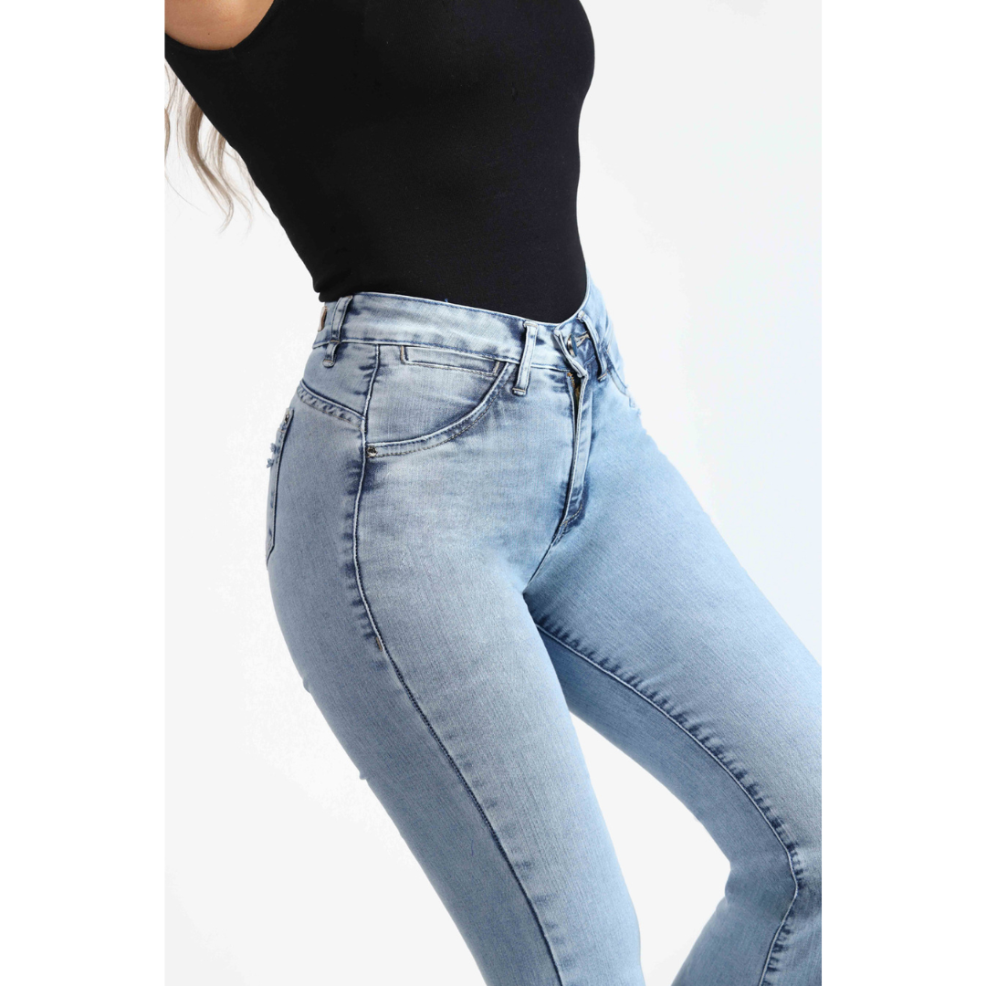Jeans Mujer Cintura Flare 4012-01