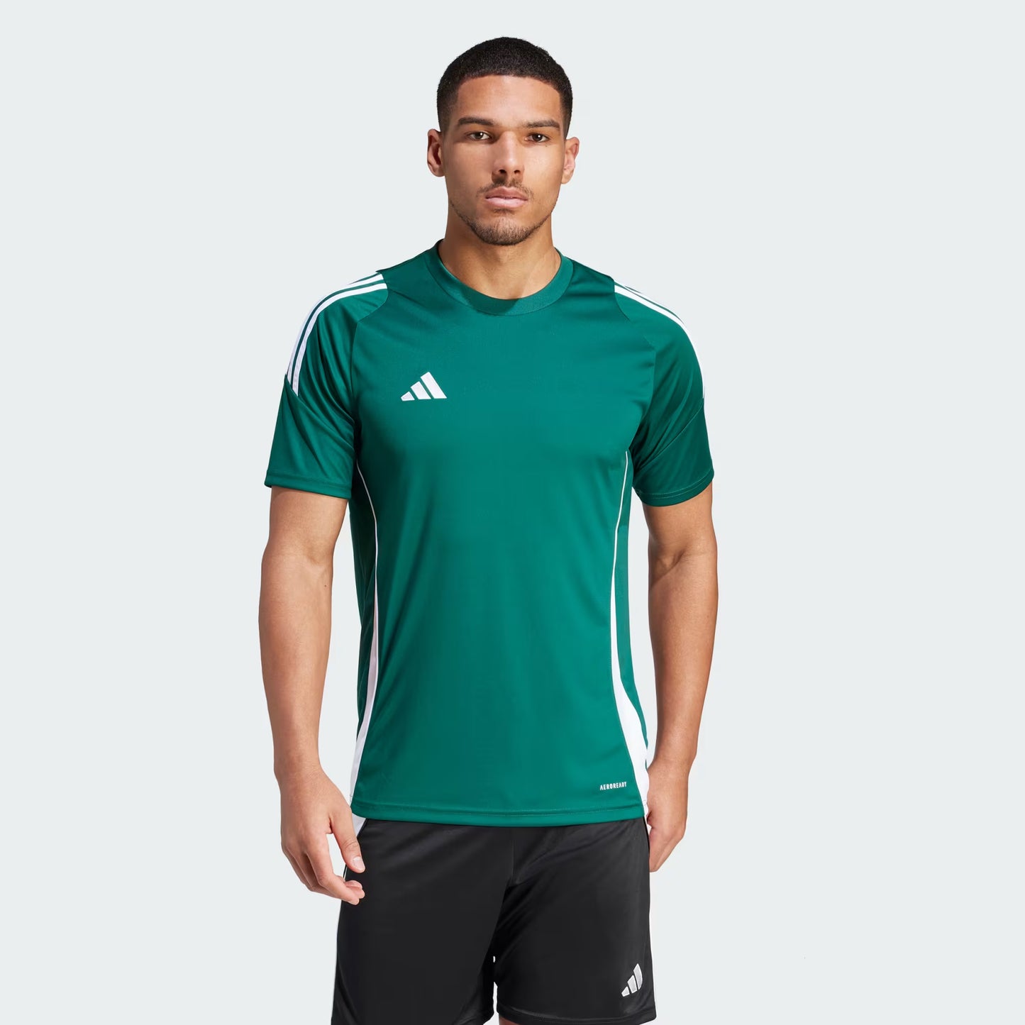 Polera Hombre Futbol Jersey Tiro 24 Team Dark Green
