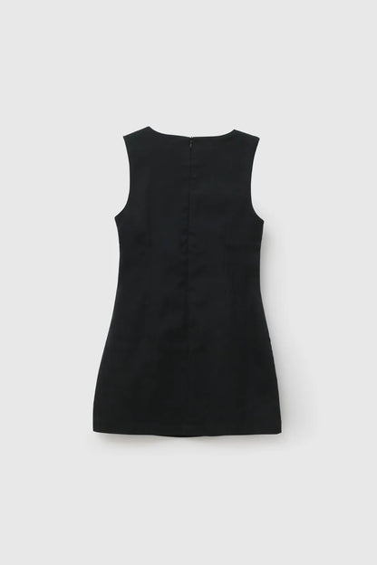 Jumper Escolar Niña Con Tela Elasticada Y Cierre Ajustado Azul