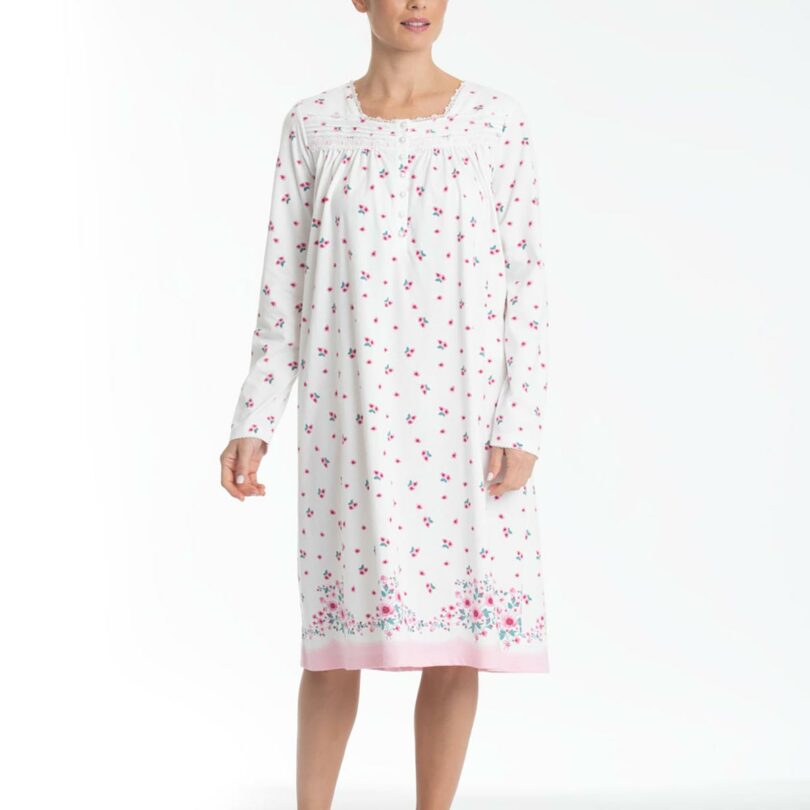 Camisa Mujer Cotton Estampado Rosa