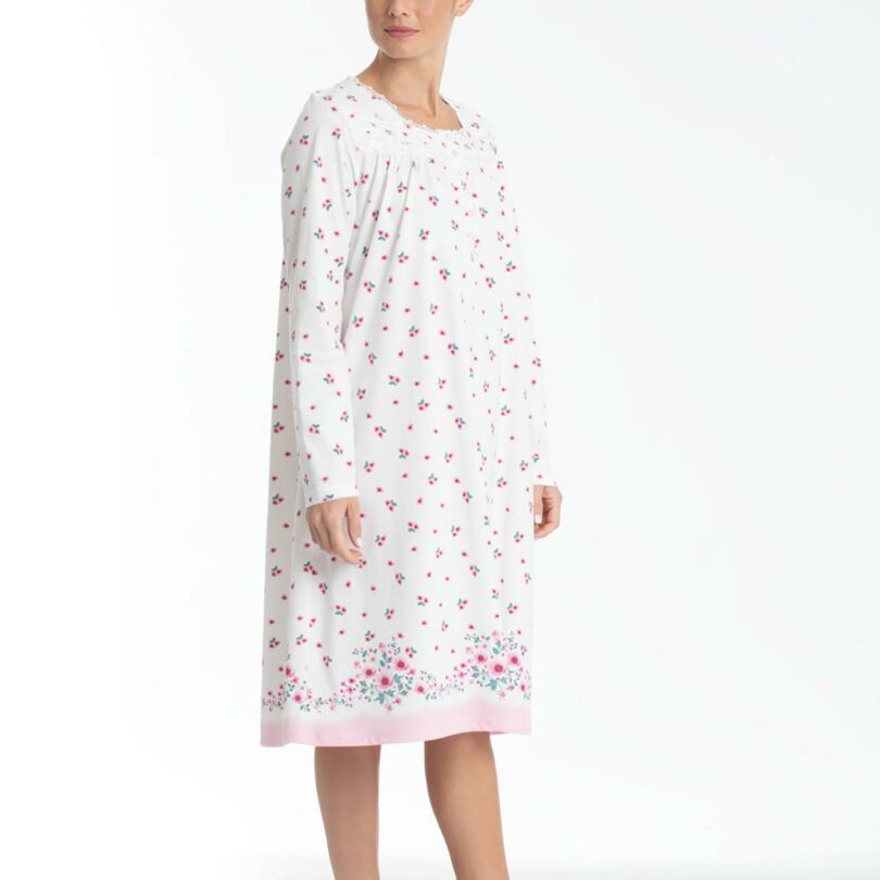 Camisa Mujer Cotton Estampado Rosa