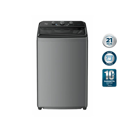 Lavadora Carga Superior Automática Gris 21KG